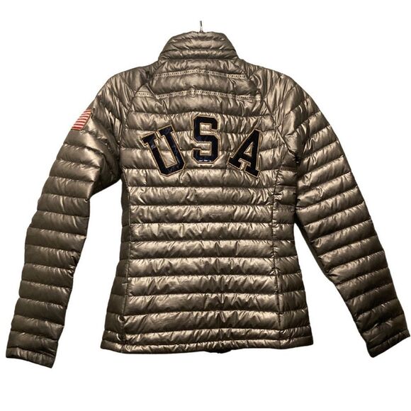 Nike Team USA Olympic Aeroloft Summit 800 Down Puffer Jacket 2014 Sochi RARE - Picture 3 of 11
